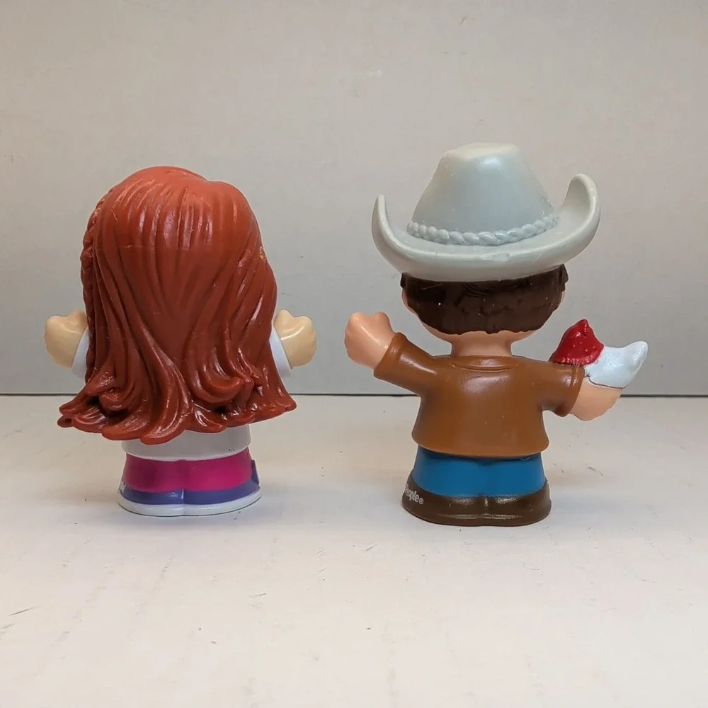 Fisher-Price Little People Figure Lot of 5 Pilot Traveler Doctor Farmer Rabbit